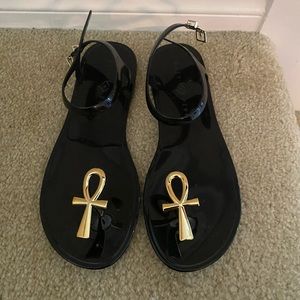 Katy Perry Collections Ankh Sandals | Size: 9 | Color: Black and Gold